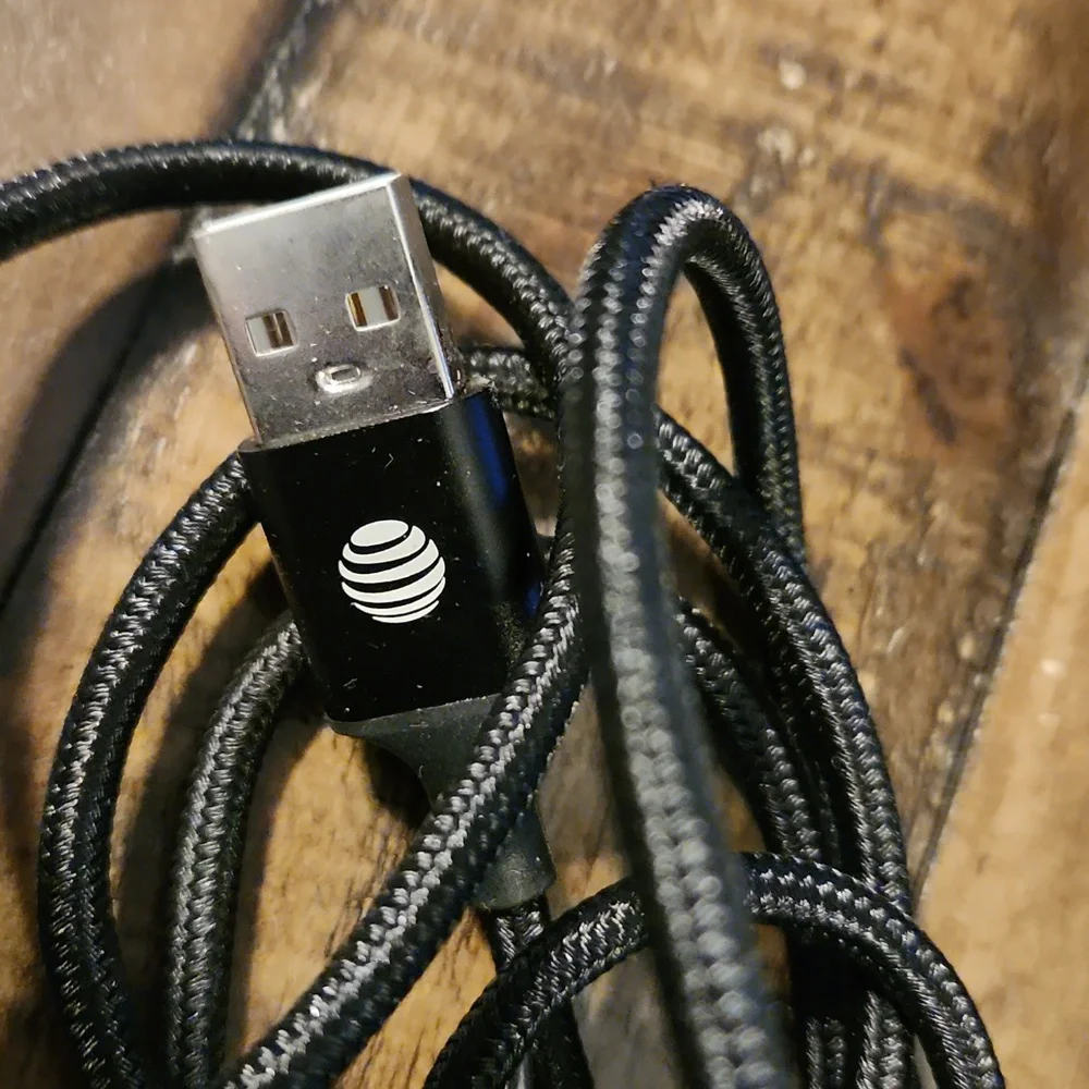 AT&T USB-A to USB-C 6Ft Heavy-duty Braided Cable